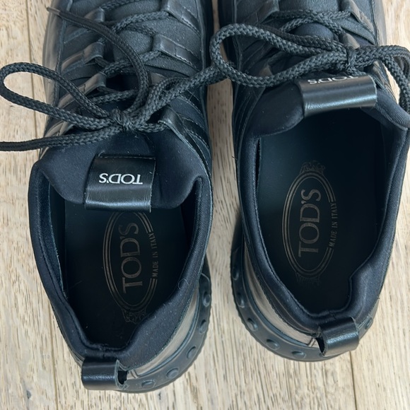 Tod's No Code Sportivo Leather & Neoprene Sneakers UK Size 7.5 - Picture 3 of 16